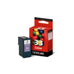 Lexmark 33 Ink Cartridge, Tri-Colour Single Pack, 018CX033E